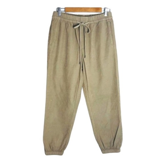 American Eagle Corduroy Jogger Pants US 6 High Waisted Corduroy Pull On Tan - Picture 1 of 13